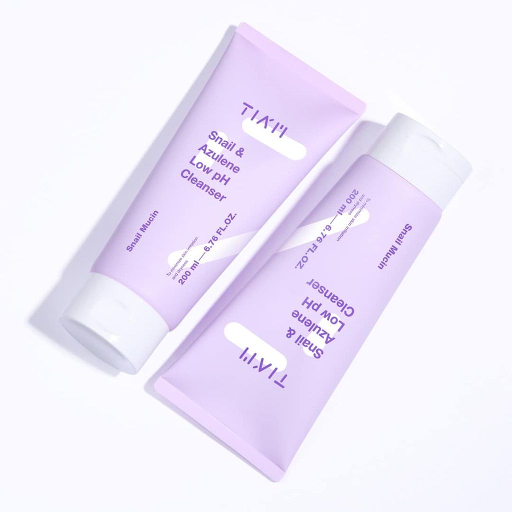 Sữa Rửa Mặt Tia'm Snail & Azulene Low PH Cleanser 200ml