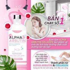 Sữa Tắm Trắng Da Alpha Arbutin 3 Plus Collagen Bath Cream Làm Trắng Da 350ml