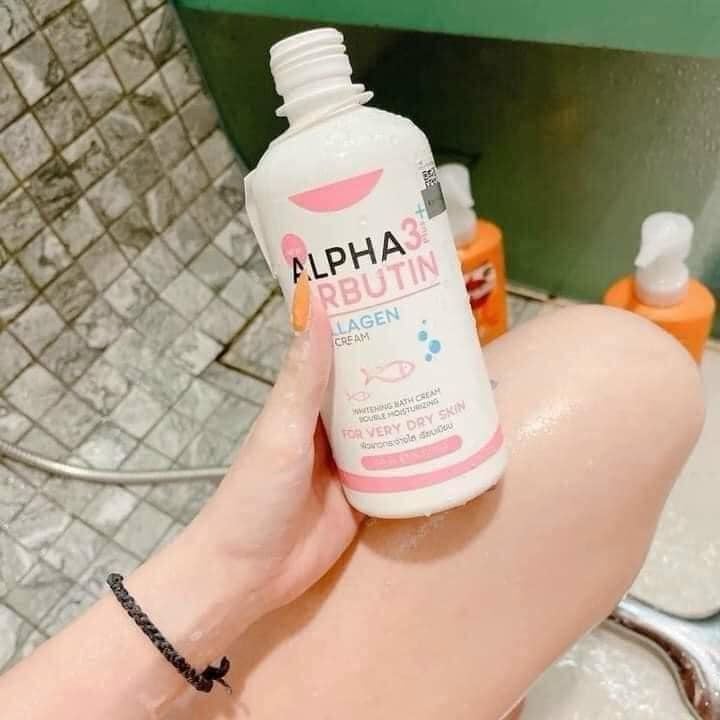 Sữa Tắm Trắng Da Alpha Arbutin 3 Plus Collagen Bath Cream Làm Trắng Da 350ml