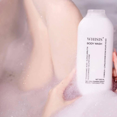 Sữa Tắm Whisis Body Wash Dưỡng Da Sáng Khỏe 500ml (Tặng Kèm 1 Bông Tắm)