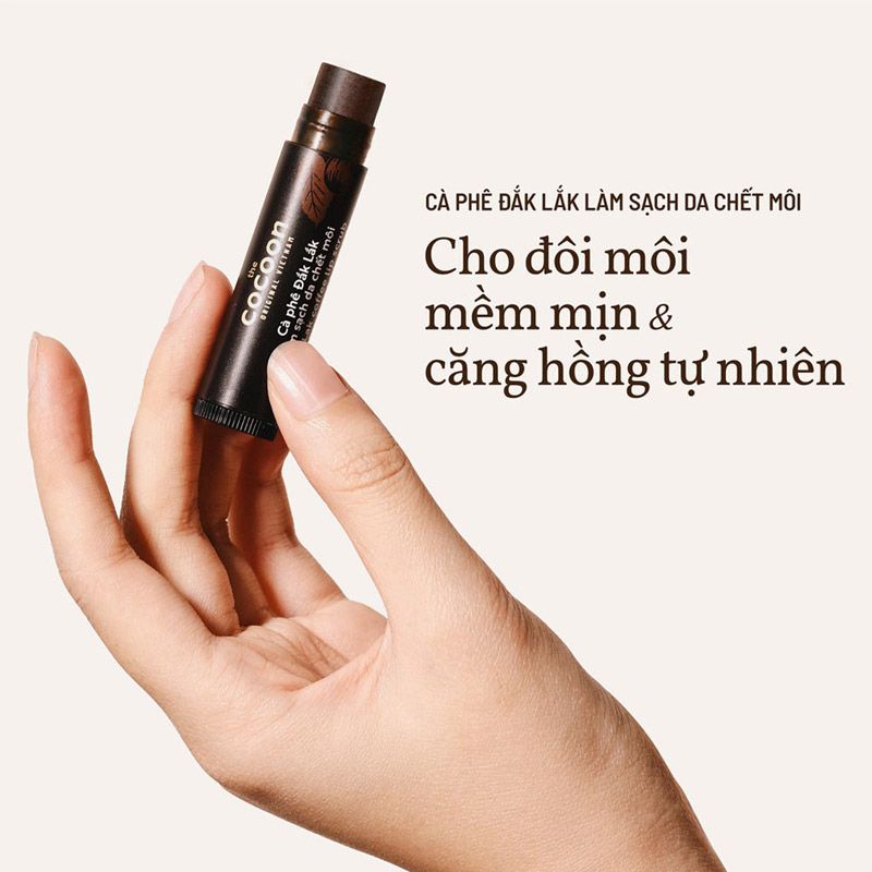 Tẩy Tế Bào Chết Môi Cocoon Dak-Lak Coffee Lip Scrub Từ Cà phê Đắk Lắk 5gr