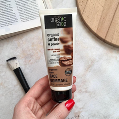 Tẩy Da Chết Mặt Organic Shop Organic Coffee & Powder Face Gommage Chiết Xuất Hạt Cà Phê 75ml