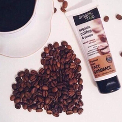 Tẩy Da Chết Mặt Organic Shop Organic Coffee & Powder Face Gommage Chiết Xuất Hạt Cà Phê 75ml