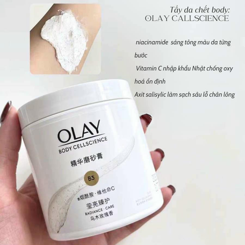 Tẩy Tế Bào Chết Body Olay B3 Body Cellscience 200g