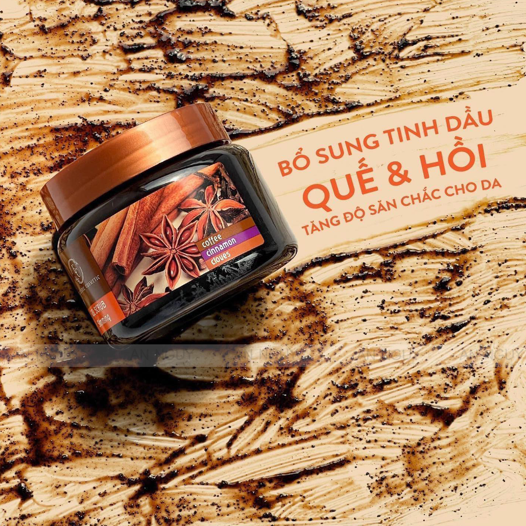 Tẩy Tế Bào Chết Exclusive Cosmetic Gel Scrub Cinnamon Cloves Hương Quế Hồi Làm Sạch Tế Bào Chết Trên Da