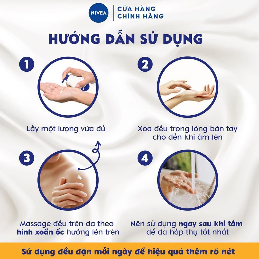 Tinh Chất Dưỡng Thể Chống Nắng Nivea Extra White Repair & Protect Body Serum SPF50 PA+++ Dưỡng Trắng 180ml