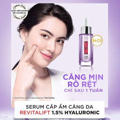 Tinh Chất Cấp Nước L’Oreal Revitalift Hyaluronic Acid 1.5% Hyaluron Repluming Serum Dưỡng Sáng Da