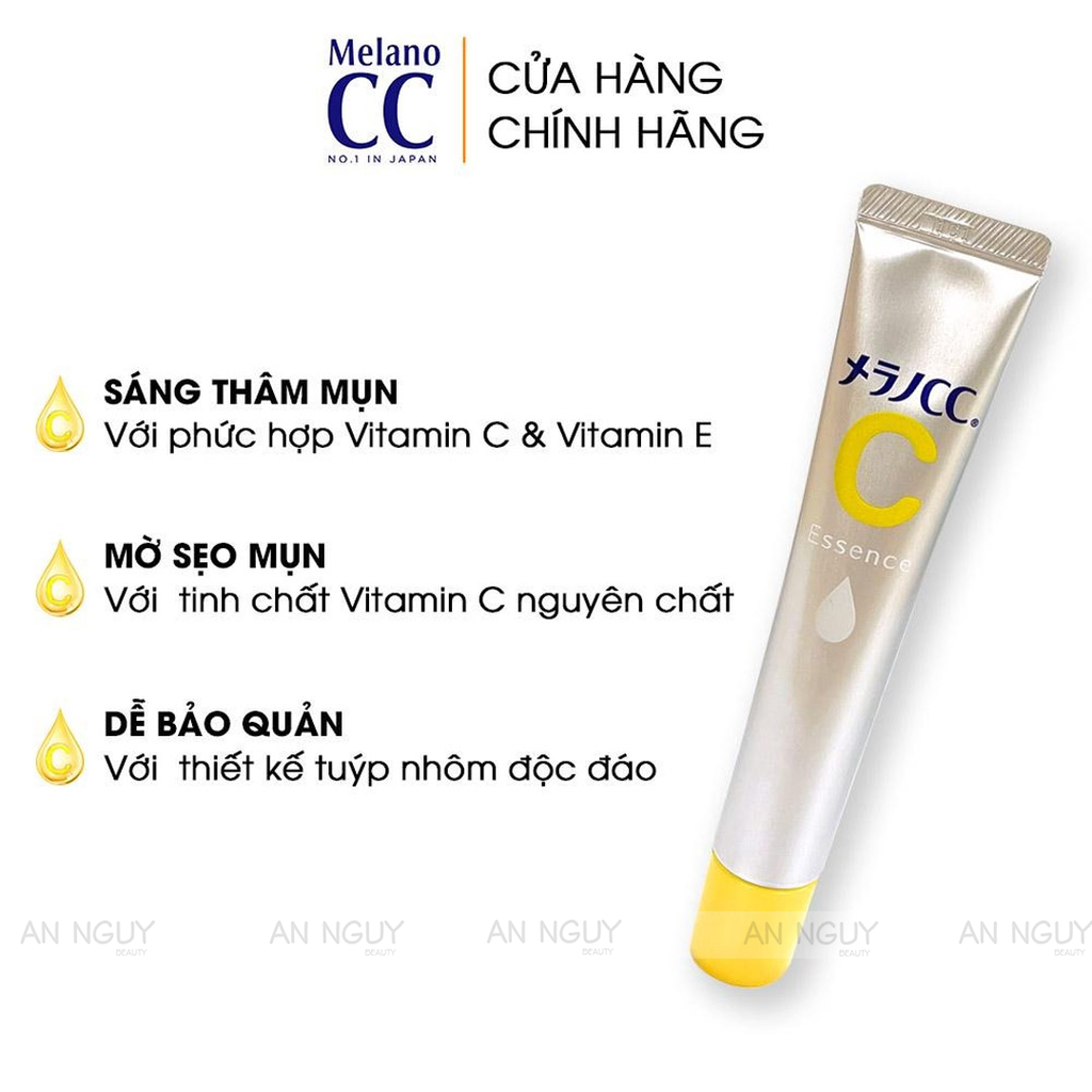 Tinh Chất Dưỡng Sáng Melano CC Vitamin C  Brightening Essence Mờ Thâm Nám, Tàn Nhang 20ml