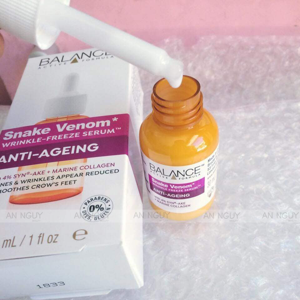 Tinh Chất Balance Snake Venom Anti-Ageing Giảm Nếp Nhăn, Chống Lão Hoá 30ml