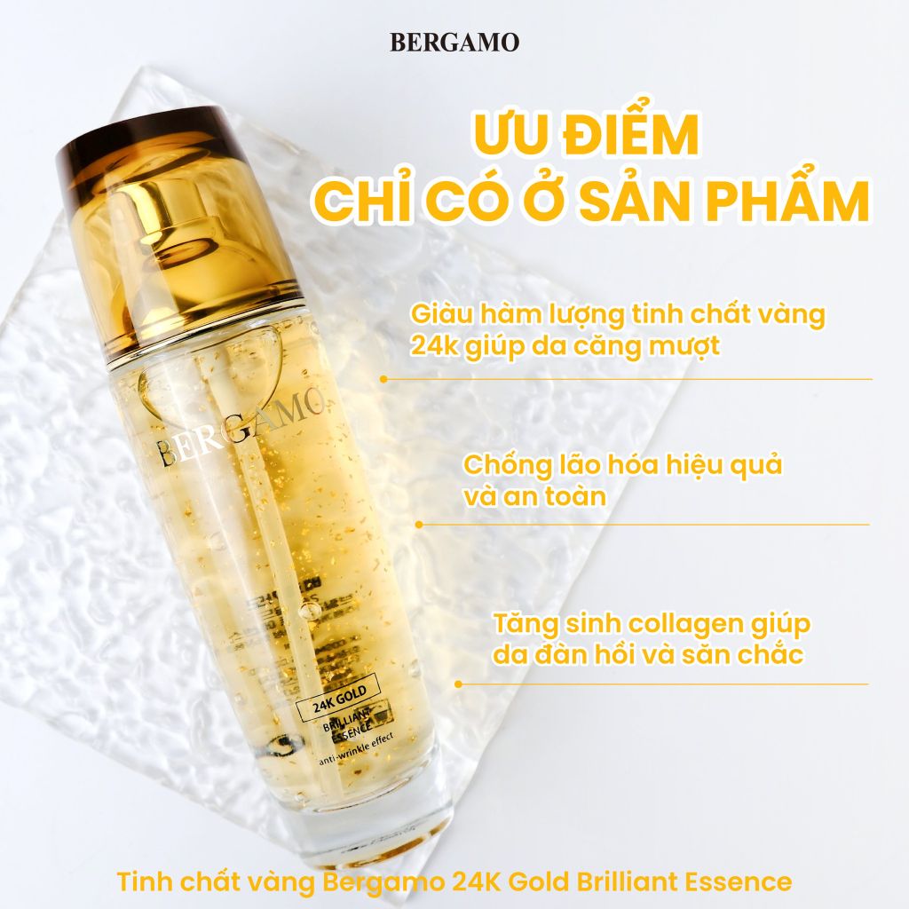 Tinh Chất Bergamo 24K Gold Brilliant Essence Chống Lão Hóa 110ml
