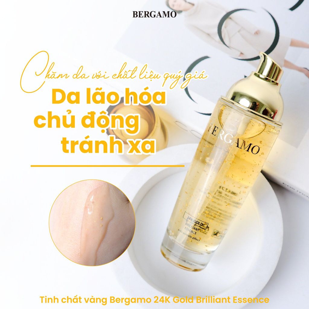Tinh Chất Bergamo 24K Gold Brilliant Essence Chống Lão Hóa 110ml