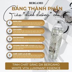 Tinh Chất Bergamo White Vita Luminant Essence Dưỡng Trắng Da 110ml
