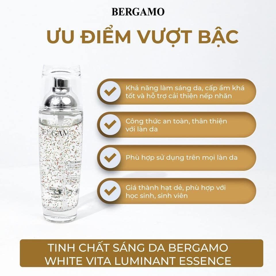 Tinh Chất Bergamo White Vita Luminant Essence Dưỡng Trắng Da 110ml