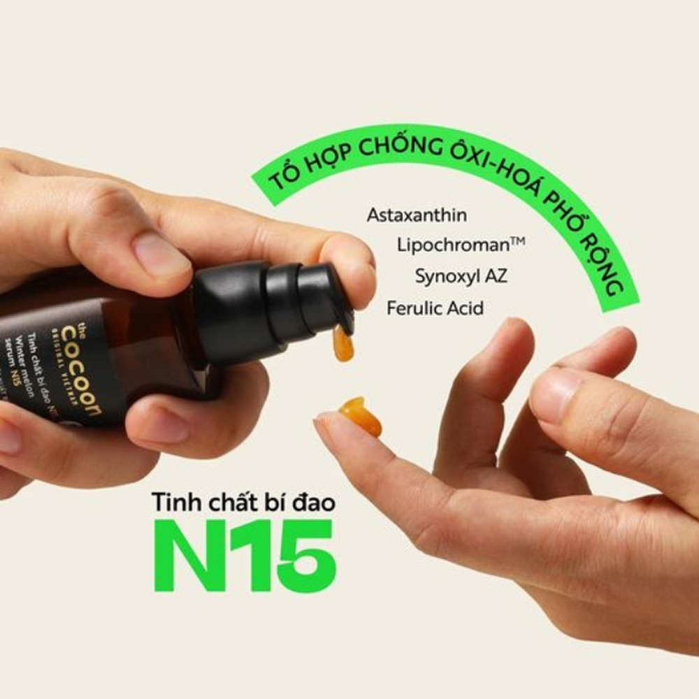 Tinh Chất Bí Đao Cocoon Winter Melon Serum N15 Giảm Bóng Nhờn Và Giảm Mụn 70ml