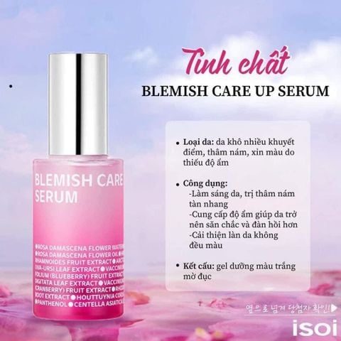 [Date 08/02/2026] Tinh Chất ISOI Blemish Care Up Serum Dưỡng Trắng, Mờ Thâm Nám 15ml