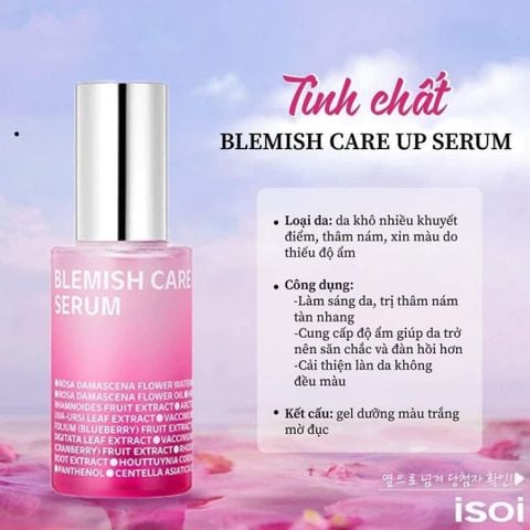 Tinh Chất ISOI Blemish Care Up Serum Dưỡng Trắng, Mờ Thâm Nám 15ml