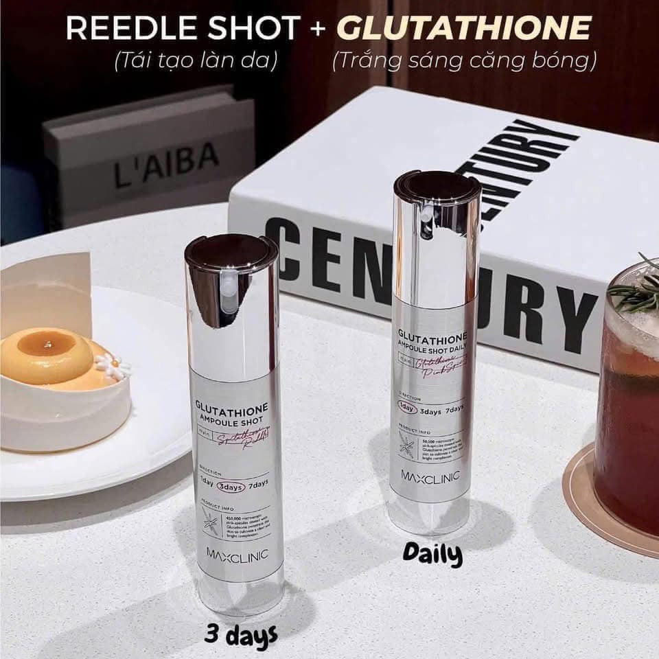 Tinh Chất Maxclinic Glutathione Ampoule Shot Dưỡng Trắng Da 50ml