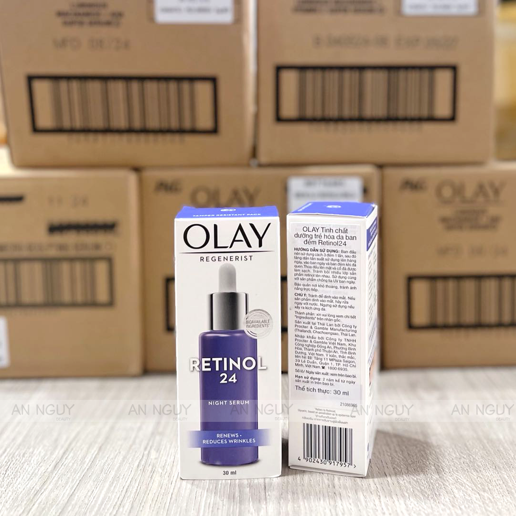 Tinh Chất Olay Regenerist Retinol 24 Night Serum Tái Tạo Da Ban Đêm 30ml