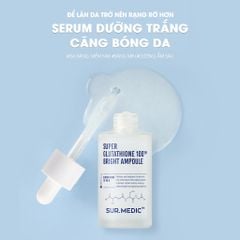 Tinh Chất Sur.Medic Super Glutathione 100 Bright Ampoule Dưỡng Trắng Da 32ml
