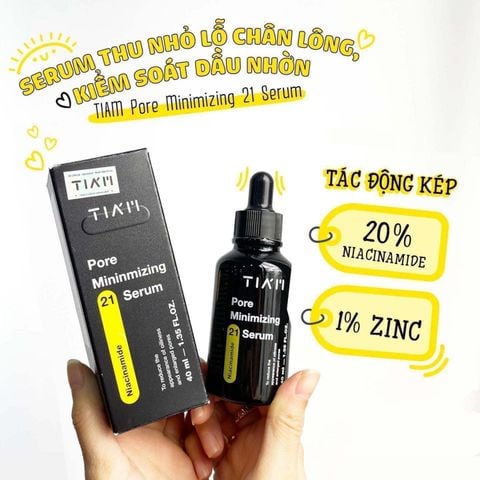 Tinh Chất Tia'm Pore Minimizing 21 Serum Giảm Dầu Nhờn 40ml