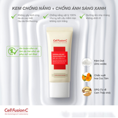 Kem Chống Nắng Làm Dịu Tổn Thương Cell Fusion C Derma Relief Suncreen 100 SPF50+ PA++++