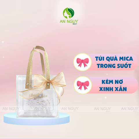 Túi Quà Mica Trong Suốt Có Nơ Xinh Xắn Nhiều Màu