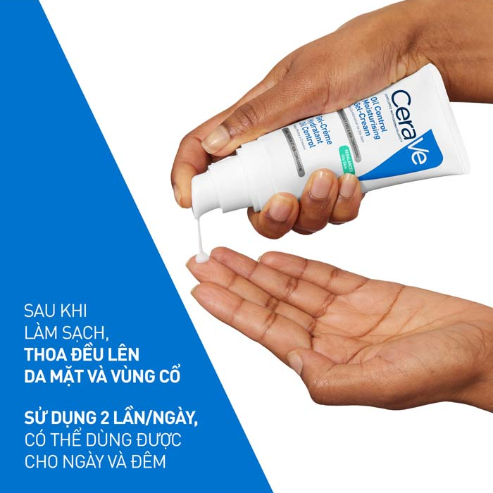 Kem Dưỡng CeraVe Oil Control Moisturising Gel-Cream For Combination To Oily Skin 52ml