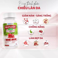 Viên Uống Faroson Glutamax 1000 Chống Oxy Hóa, Làm Sáng Da 30 Viên (Mẫu Mới)
