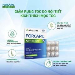Viên Uống Giảm Rụng Tóc, Hói Đầu Arkopharma Forcapil Anti Chute 30 Viên