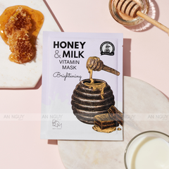 Mặt Nạ BOM Honey & Milk Mask Dưỡng Ẩm, Phục Hồi Da 25gr