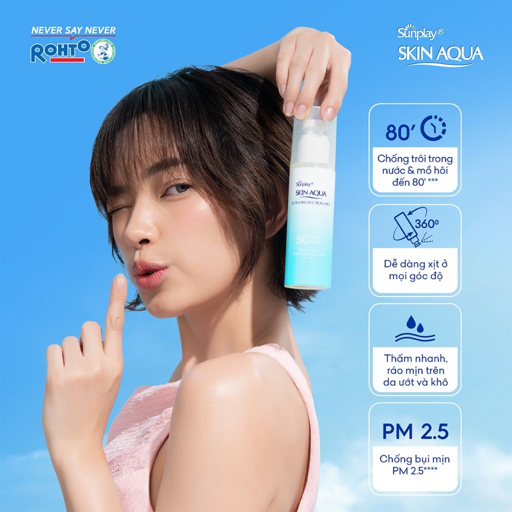 Xịt Chống Nắng Skin Aqua Ultra Protection Mist Bảo Vệ Đa Chiều 60ml