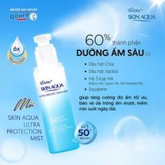 Xịt Chống Nắng Skin Aqua Ultra Protection Mist Bảo Vệ Đa Chiều 60ml