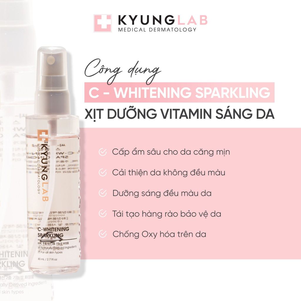 Xịt Dưỡng Kyung Lab Sparkling Giữ Ẩm Cho Da 80ml