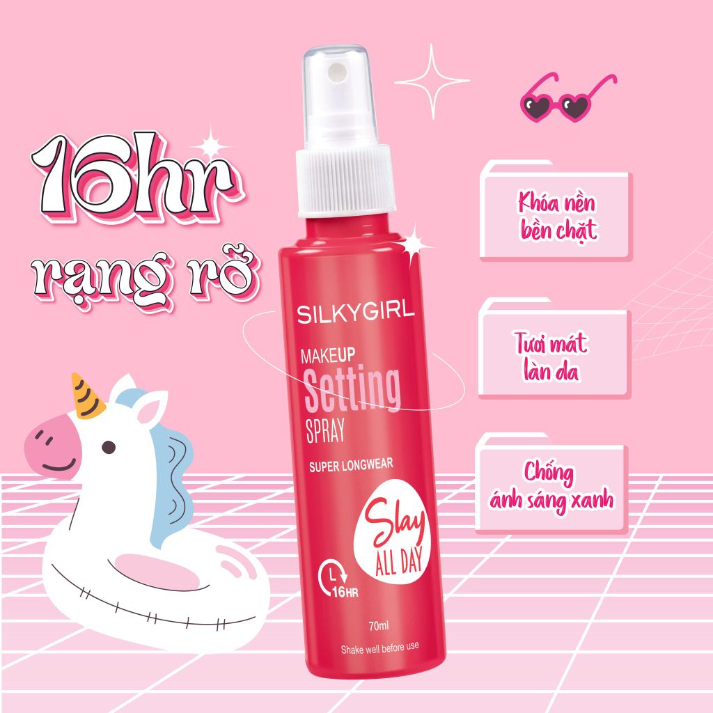 Xịt Khóa Nền Silkygirl Makeup Setting Spray 70ml