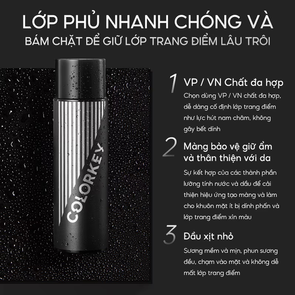 Xịt Khóa Nền Colorkey Airy Soft Matte Makeup Setting Spray