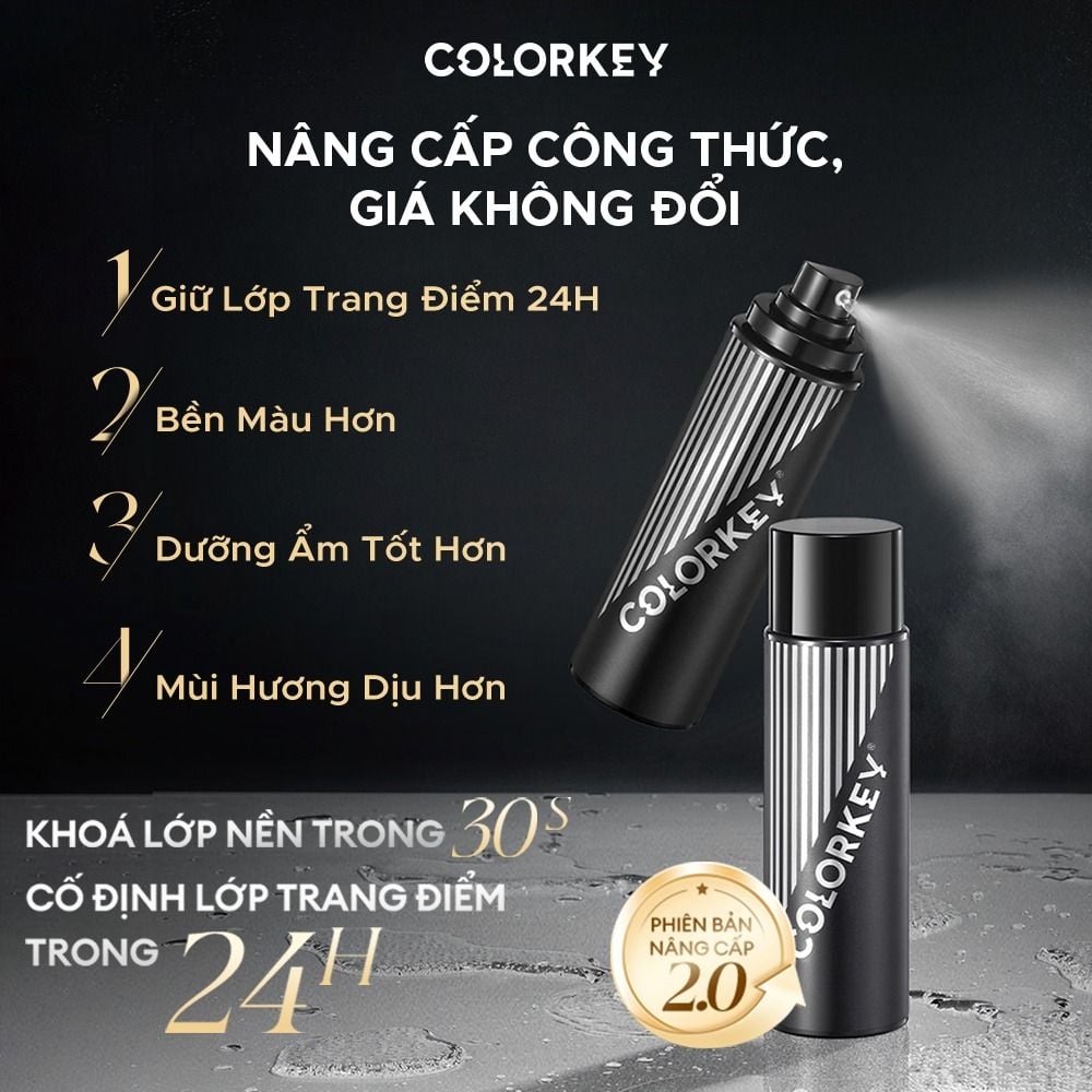 Xịt Khóa Nền Colorkey Airy Soft Matte Makeup Setting Spray