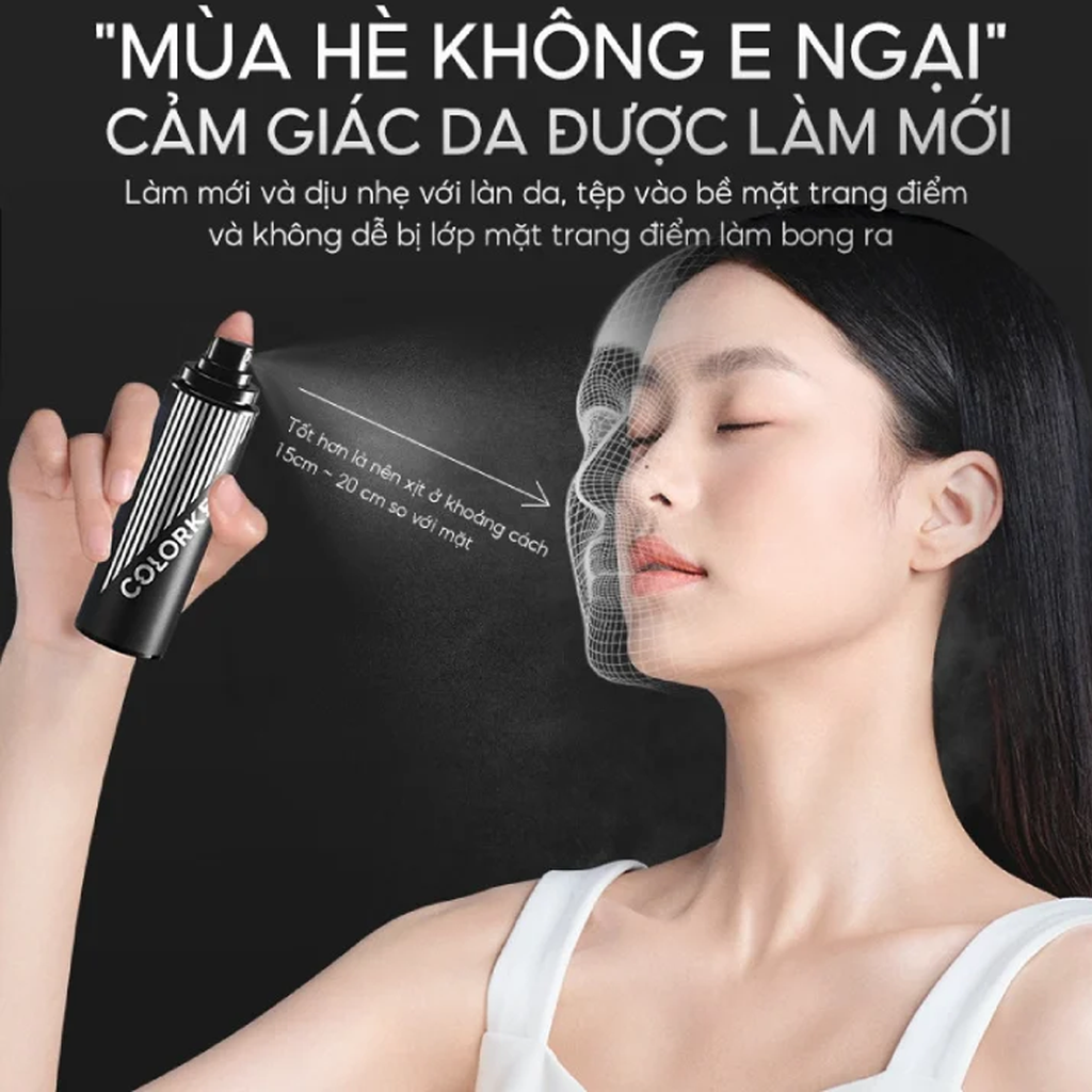 Xịt Khóa Nền Colorkey Airy Soft Matte Makeup Setting Spray