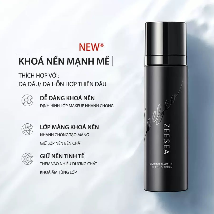 Xịt Khóa Nền Zeesea Lasting Makeup Setting Spray 100ml