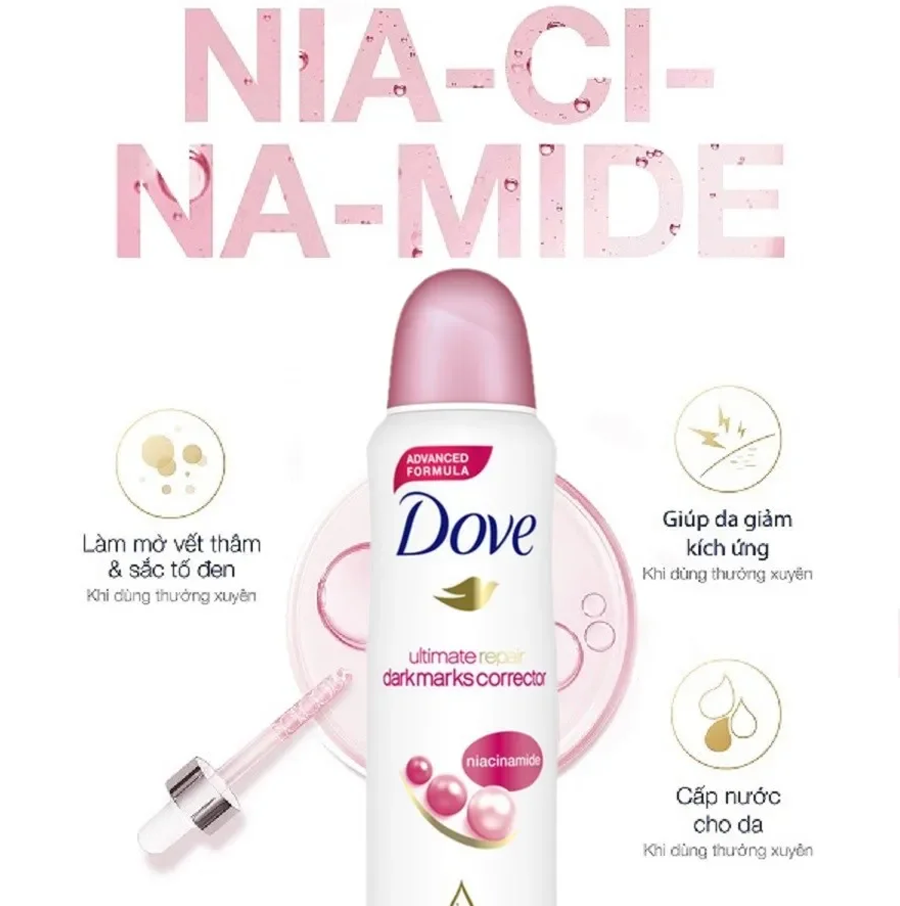 Xịt Khử Mùi Dove Moisturising Cream 48H 135ml