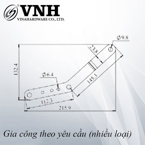 Phụ kiện tay nâng sofa, trọng tải lớn Vinahardware dành cho sản phẩm xuất khẩu