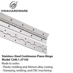 Bản lề lá piano inox 304 - Mã 1240.1.37103