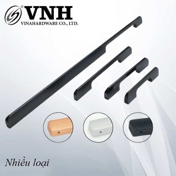 Tay Nắm Tủ Nhôm Màu Đen Loại Nặng 1316.4.04111
