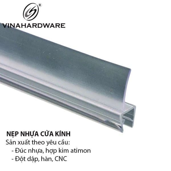 Nẹp nhựa U cửa kính