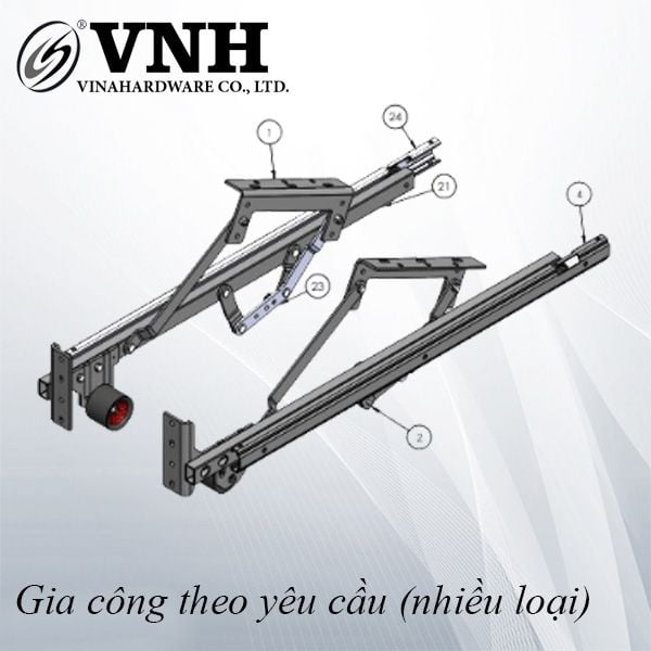 Phụ kiện tay nâng sofa, trọng tải lớn Vinahardware dành cho sản phẩm xuất khẩu