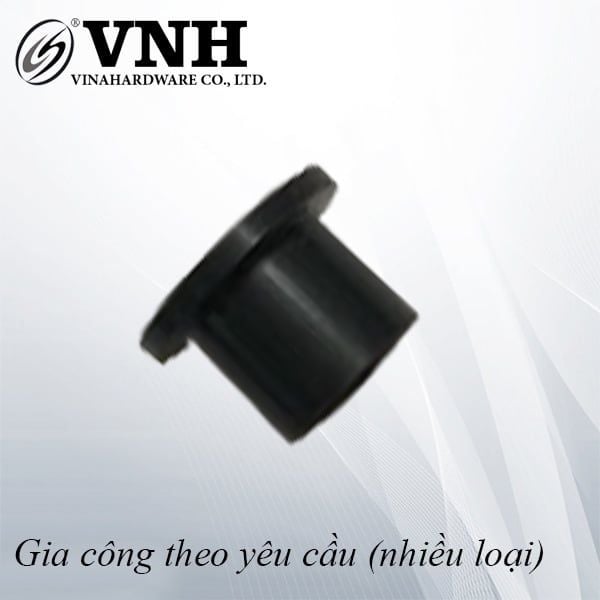 Nút bạc nhựa phi 12mm, có vai, màu đen - VNH12812 (Kg)