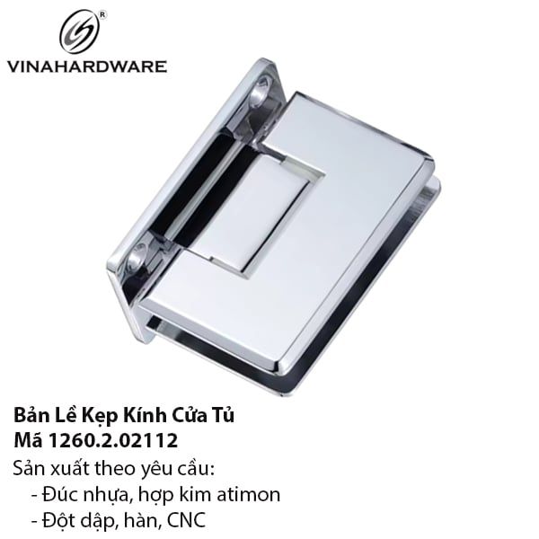 Bản Lề Kẹp Kính 90 Độ Uy Tín – Mã 1260.2.00902