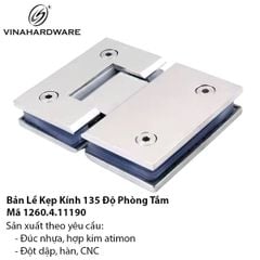 Bản Lề Kẹp Kính Phòng Tắm 135 Độ - Mã 1260.4.11190