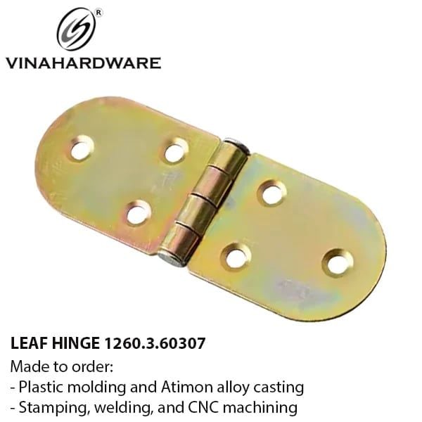 Bản Lề Lá Gập Bán Nguyệt 60mm – Không Lò Xo – Mã 1260.3.60307