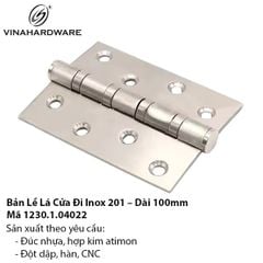 Bản Lề Lá Cửa Đi Inox 201 – Dài 100mm – Mã 1230.1.04022