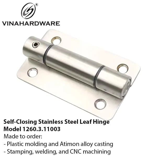 Bản lề bật tự đóng inox 304 - Mã 1260.3.11013